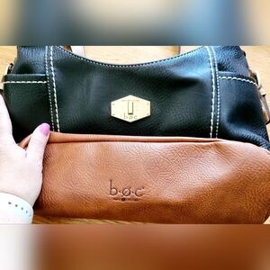 BOC Born O Concept multiple colored leather shoulder/crossbody.